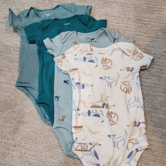4 dog motif onesies - Picture 1 of 2
